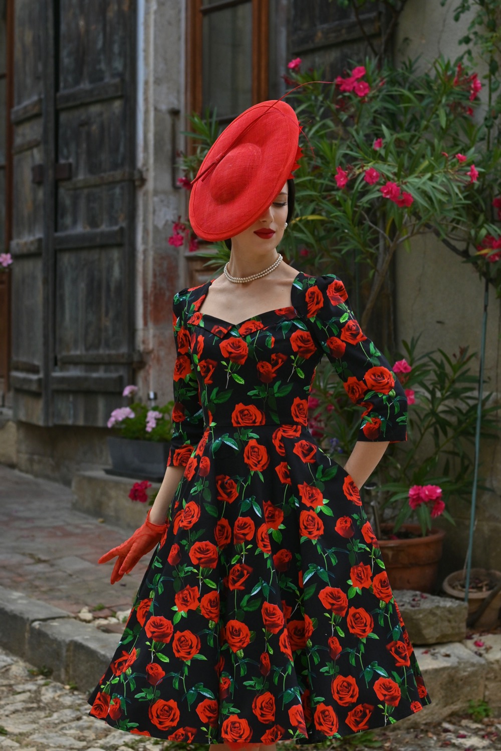 Rosalyn Rose Swing Dress in Extended Sizing